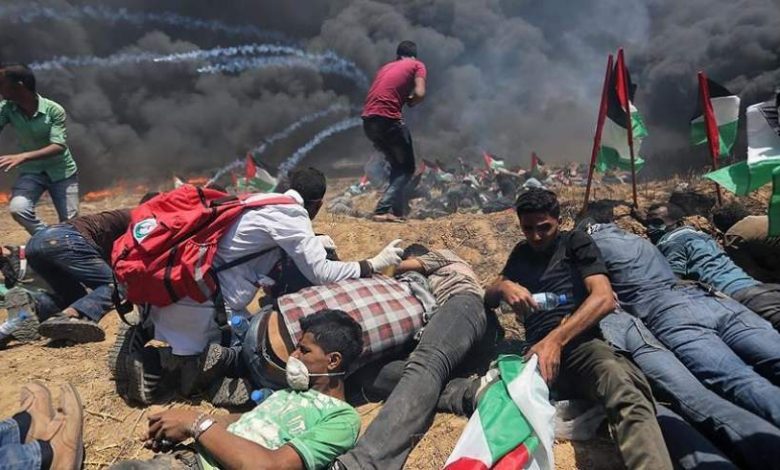 ده ها فلسطینی در حملات نظامیان اسراییلی زخمی شدند