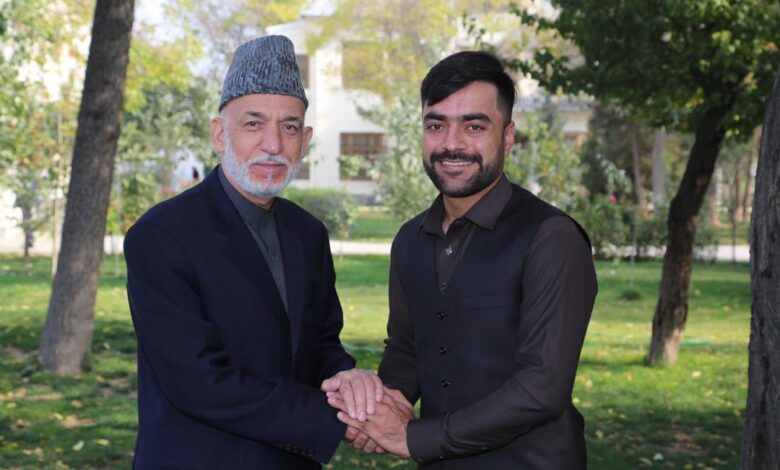 کرزي راشد خان ته د کرېکټ نړیوالې ټولنې د غړیتوب مبارکي ویلې 1 EqVBjPUXcAIlutG