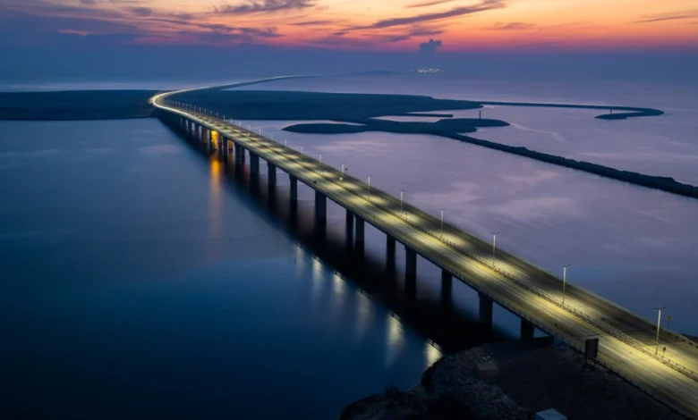 عربستان پل ملک فهد را به طور موقت بست 1 Kind Fahd Causeway
