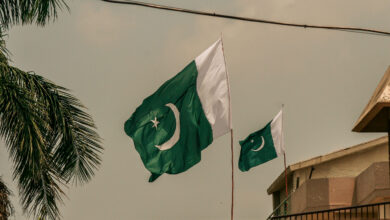 گفتوگوی نمایندگان پاکستان و اتحادیه اروپا درباره وضعیت افغانستان 1 Pakistan Flag in air
