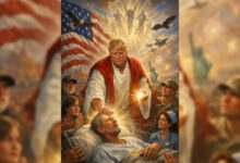 ترامپ پس از انتقاد پاپ، تصویر خود در نقش حضرت مسیح را منتشر کرد 2 Untitled 1 32