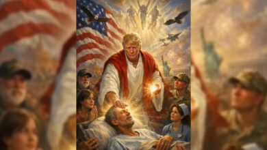 ترامپ پس از انتقاد پاپ، تصویر خود در نقش حضرت مسیح را منتشر کرد 1 Untitled 1 32