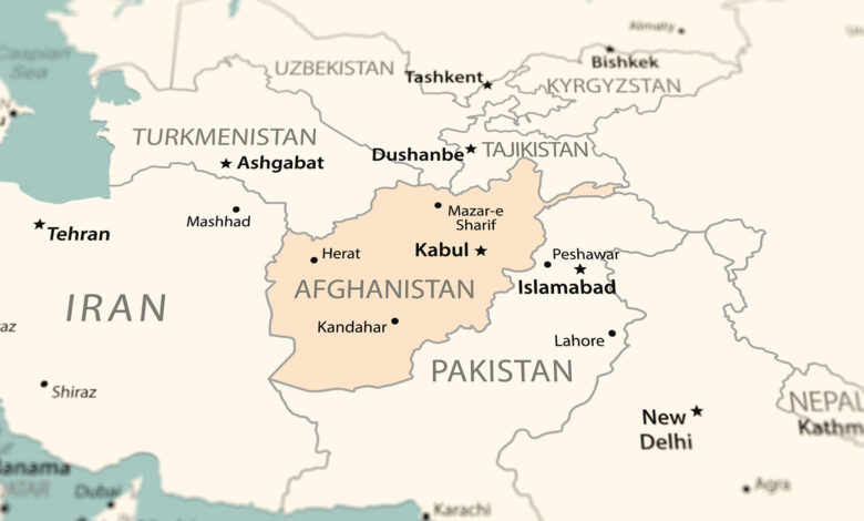 Afghanistan map EthnoMed