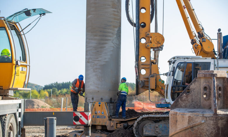 Neris bridge construction 1