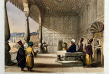 Shuja Shah Durrani and Men in his decorated palace Wellcome V0050531