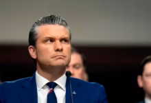 protester disrupts senate hearing calls war secretary pete hegseth a war criminal e1777708745265