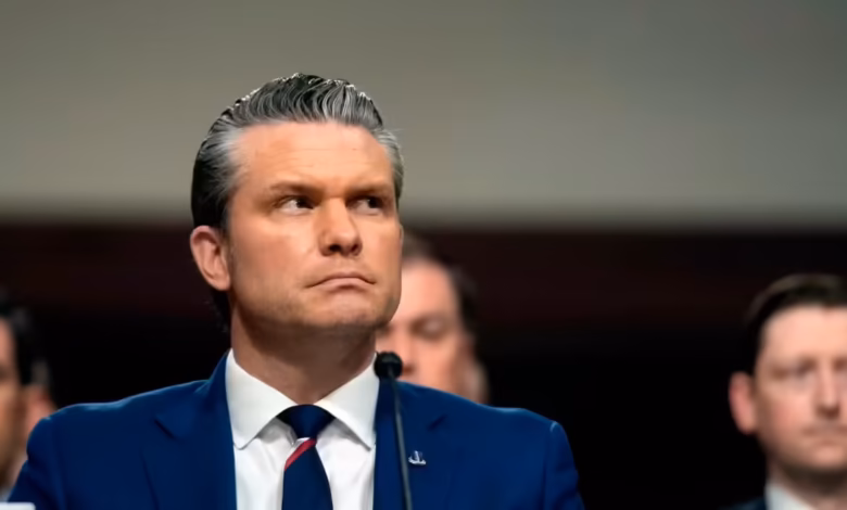 protester disrupts senate hearing calls war secretary pete hegseth a war criminal e1777708745265
