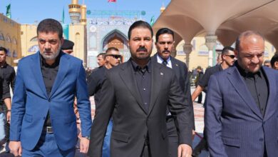 حضور نخستوزیر عراق در تشییع آیتاللهالعظمی فیاض 9 HKCqitEWQAAReu3
