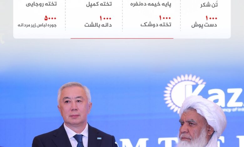ارسال محموله ۳۲۰ تُنی کمکهای بشردوستانه قزاقستان به افغانستان 1 photo 2026 06 21 10 31 56