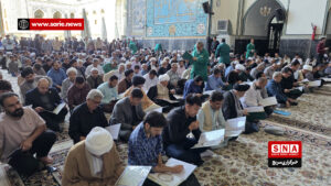 تجلیل از مقام علمی آیت‌الله العظمی فیاض در حرم مطهر رضوی