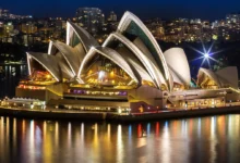 Sydneyoperahouse at night