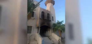 آتش‌زدن مسجد کرانه باختری بدست شهرک‌نشینان اسرائیلی