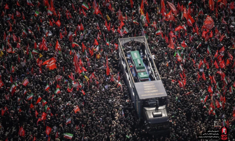 تهران در سوگ و حماسه؛ تشییع میلیونی رهبر شهید انقلاب اسلامی ایران 1 ۱۴۰۵۰۴۱۵ تشییع رهبر شهید انقلاب 1