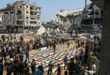 gaza mass funeral