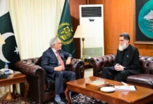 امنیت منطقه؛ محور رایزنی سفیر پاکستان در کابل با اسحاق دار 2 Pak foreign minister