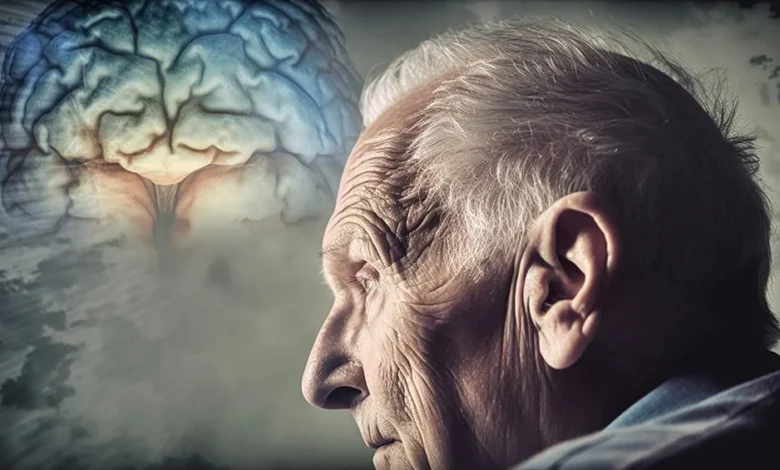 memory loss dementia alzheimer concept created with generative ai technology