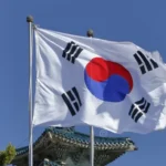 south korean flag gyeongbokgung palace grand palce seoul south korea asia shot november 85780223.jpg e1788503418385