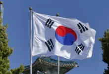 south korean flag gyeongbokgung palace grand palce seoul south korea asia shot november 85780223.jpg e1788503418385